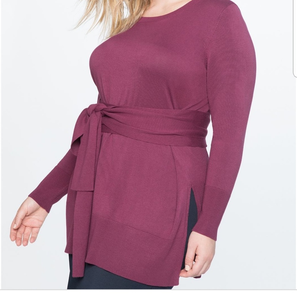 EUC Eloquii belted tunic sweater 22/24